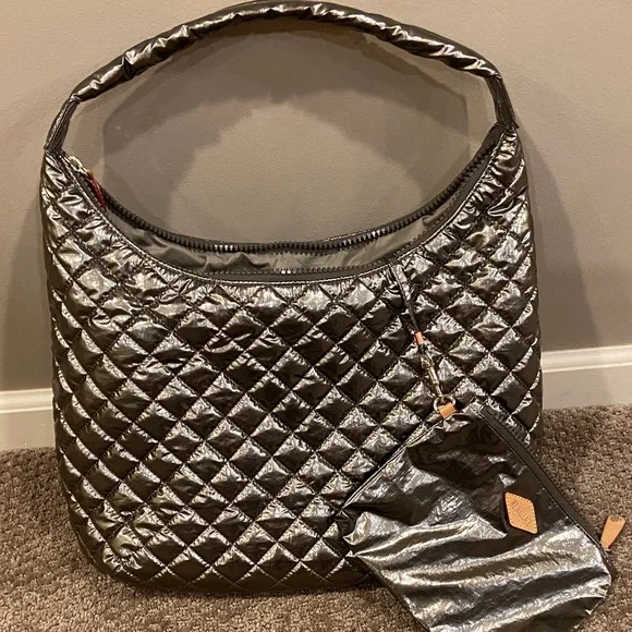 MZ Wallace Metallic Quilted Shoulder Bag - Picture 3 of 5
